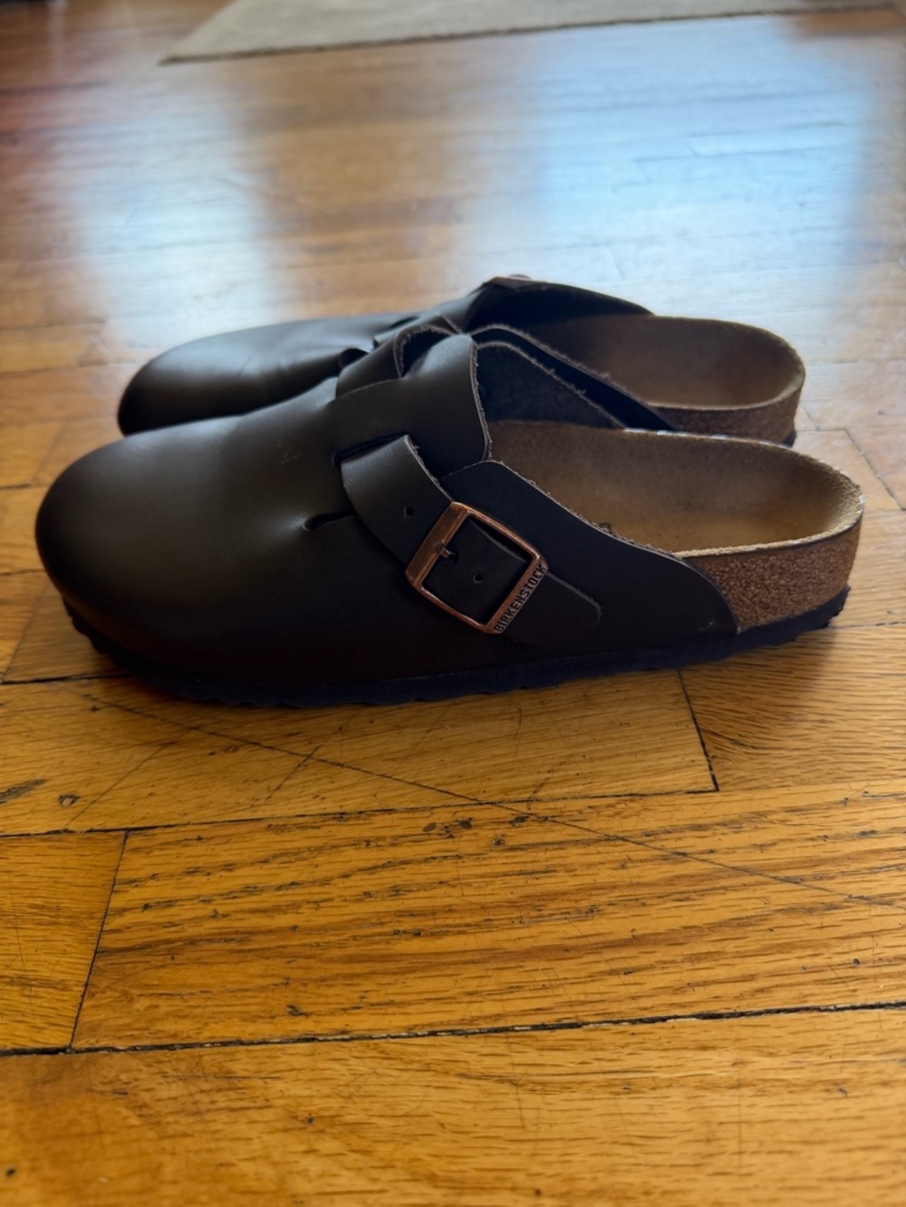 Birkenstock Mocha Boston Clogs - Picture 6 of 9